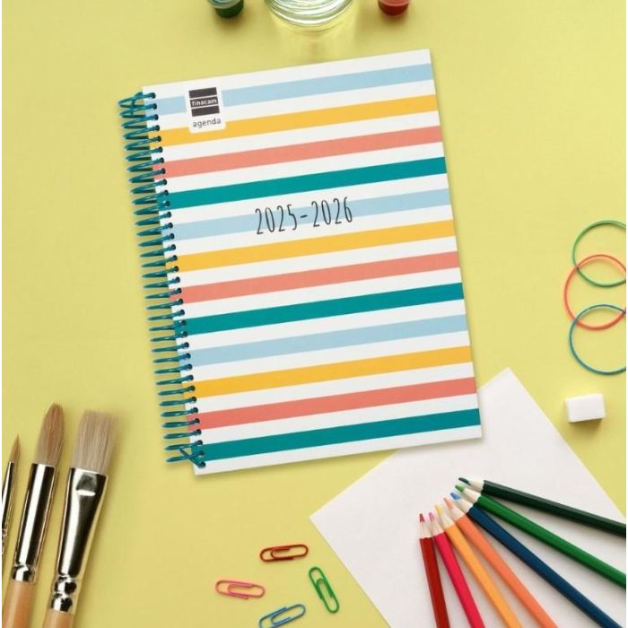 Agenda Escolar 2025-2026 Diva 4º 155X212 1Dia Pagina Colors+ Finocam 536160526 1