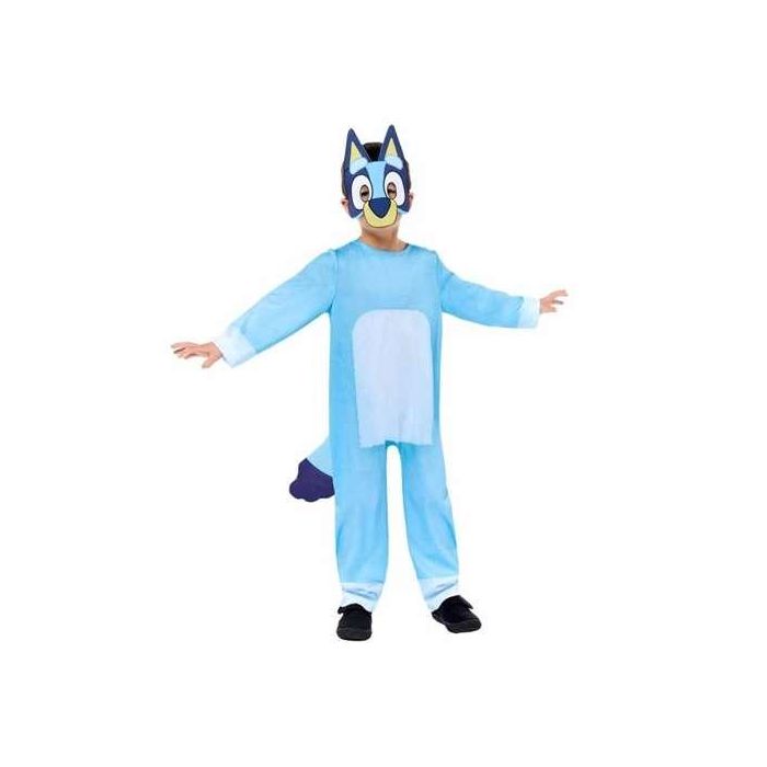 Bluey Disfraz Infantil de Personaje para Niños y Niñas - Talla 6-8 Años, Color Azul 6 Bluey Disfraz Infantil de Personaje para Niños y Niñas - Talla 6-8 Años, Color Azul 6