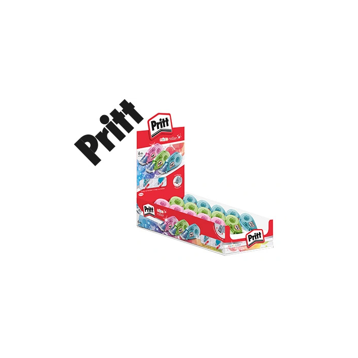 Pritt Corrector Micro Roller 5 mm x 6 M Expositor 15 Unidades C-Surtidos 0 Pritt Corrector Micro Roller 5 mm x 6 M Expositor 15 Unidades C-Surtidos 0