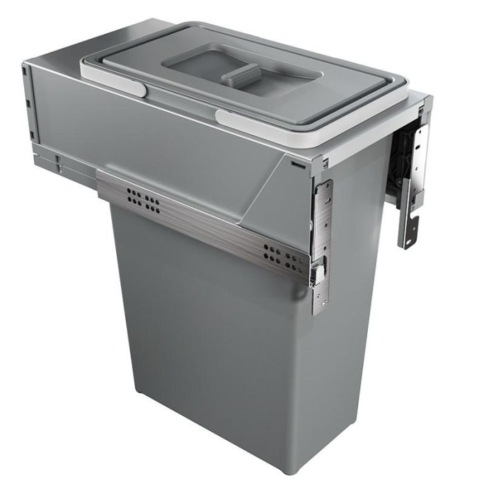 HERRAJES ALK Cubo Basura Extraible BLOCK 2.0 35 Litros Antracita para Módulos de 300mm