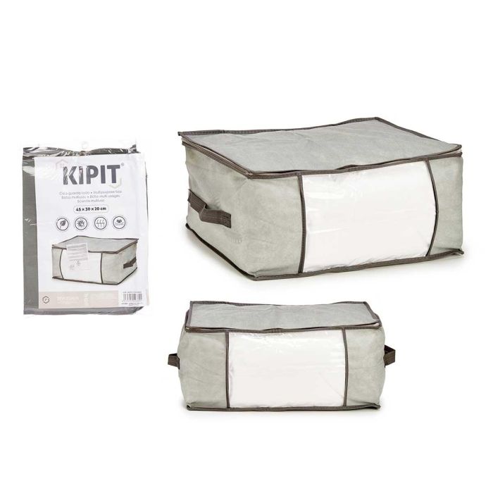 Caja Guarda Ropa Gris 45x30x20 cm Kipit - Antimoho, Transpirable (36 Unidades) Caja Guarda Ropa Gris 45x30x20 cm Kipit - Antimoho, Transpirable (36 Unidades)