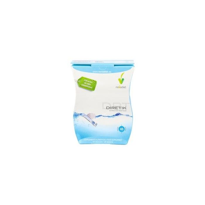 NOVADIET Diretik 18 Sticks - Complemento Natural para Eliminar Líquidos y Toxinas Renalmente