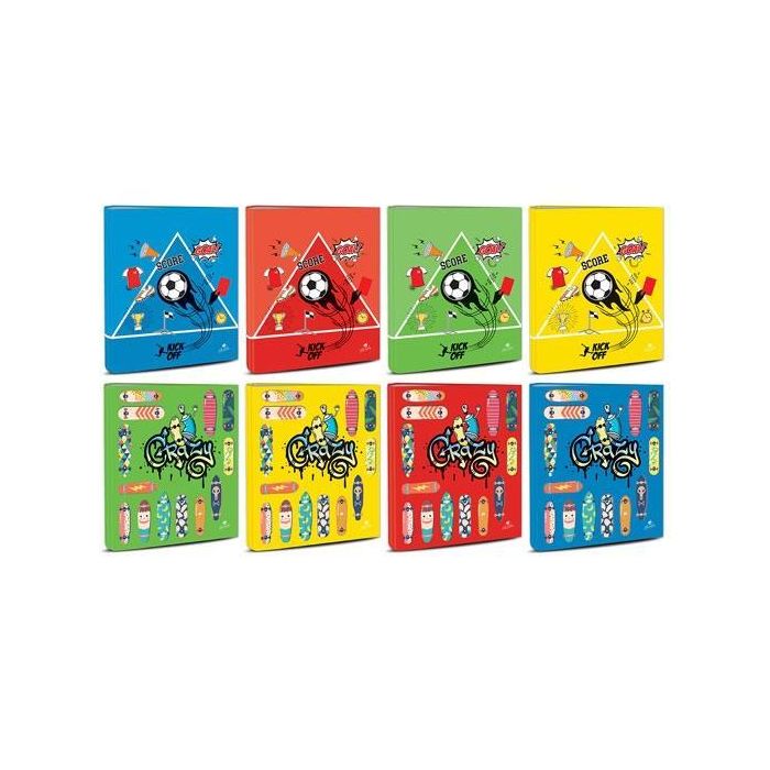 Mariola Carpeta de Anillas 4X25mm Folio, 2 Diseños Surtidos Deporte Nº1