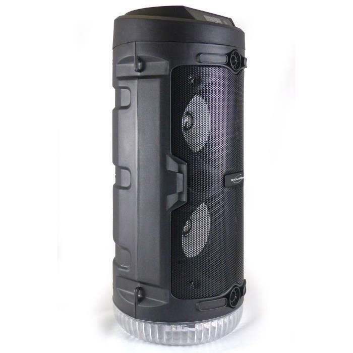 INOVALLEY KA03-N - Altavoz con luz Bluetooth - 400 W - Función Karaoke - Luces LED de colores - Puerto USB 1 INOVALLEY KA03-N - Altavoz con luz Bluetooth - 400 W - Función Karaoke - Luces LED de colores - Puerto USB 1