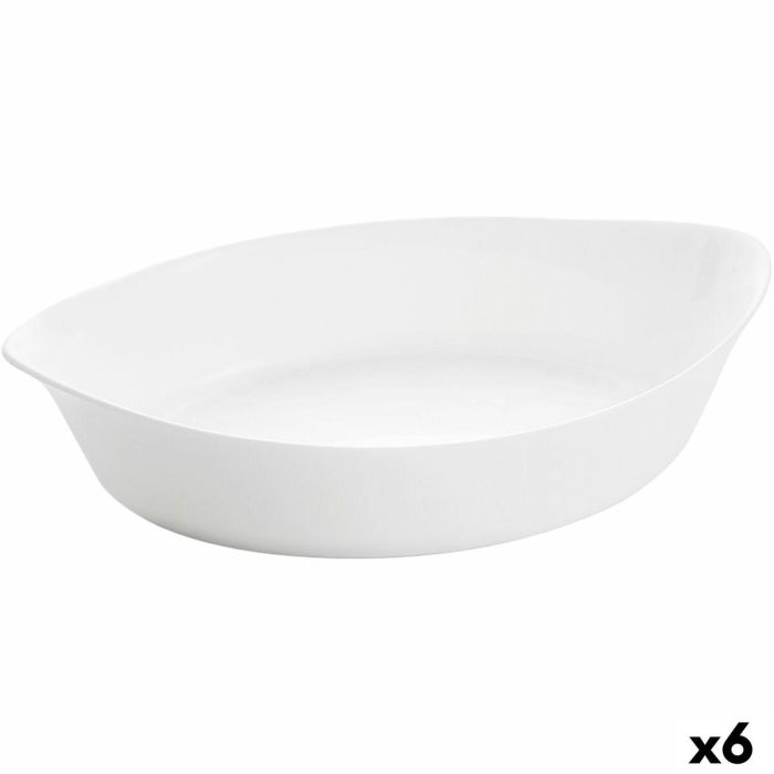 Fuente de Cocina Luminarc Smart Cuisine Ovalado Blanco Vidrio 28 x 17 cm (6 Unidades) 0 Fuente de Cocina Luminarc Smart Cuisine Ovalado Blanco Vidrio 28 x 17 cm (6 Unidades) 0