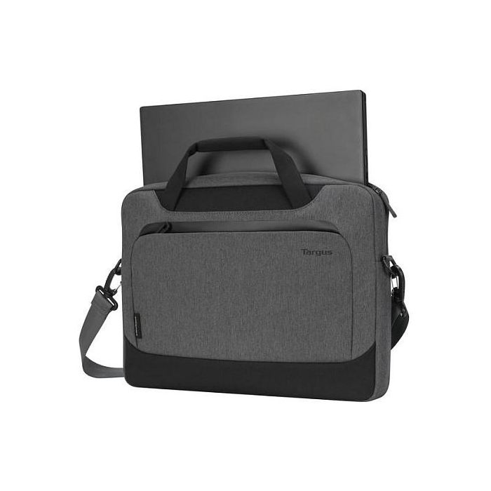 Targus Maletín Cypress EcoSmart para Portátil de 39,6 cm (15.6"), Gris, con Asa y Tirante para Hombro