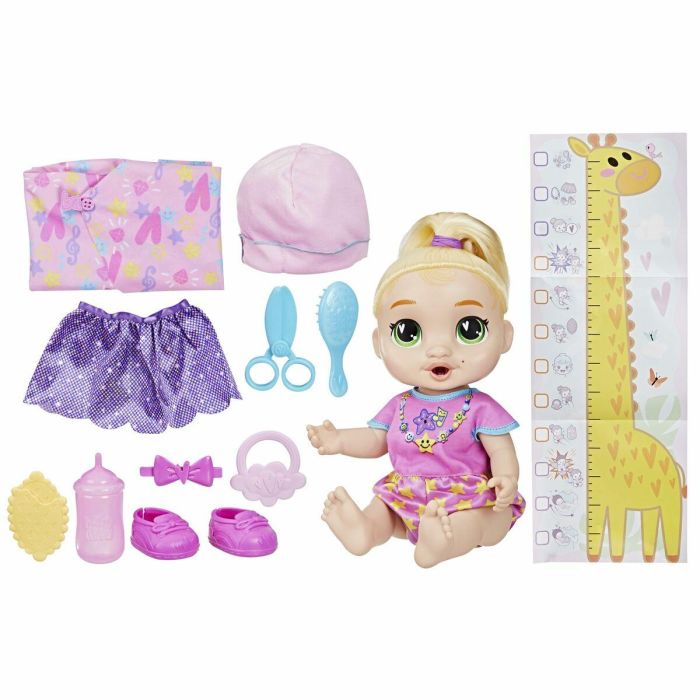 Hasbro Muñeca interactiva Baby Alive Baby Grows LaLa GooGoo HASG14445X0, más de 75 sonidos y frases, para niños de 3 años en adelante 14