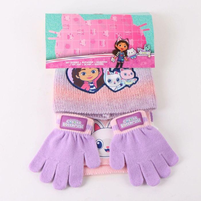 Gorro, Bufanda y Guantes Gabby's Dollhouse Multicolor 3 Piezas 3 Gorro, Bufanda y Guantes Gabby's Dollhouse Multicolor 3 Piezas 3