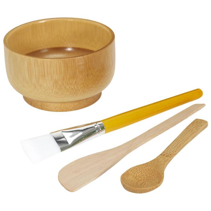 Cosmetic Club Kit Preparación Mascarilla Pour Elle para Cara y Cuerpo con Bol, Cuchara, Espátula y Pincel 1