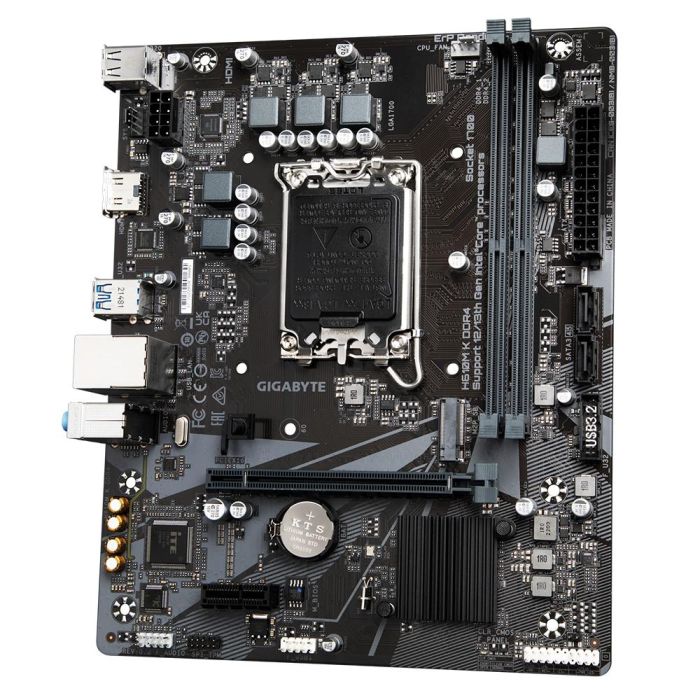 Gigabyte H610M K DDR4 1.0 Placa Base micro ATX Socket LGA 1700 Chipset Intel H610 Compatible con Intel Celeron, Pentium Gold, Core i3/i7/i9 3 Gigabyte H610M K DDR4 1.0 Placa Base micro ATX Socket LGA 1700 Chipset Intel H610 Compatible con Intel Celeron, Pentium Gold, Core i3/i7/i9 3