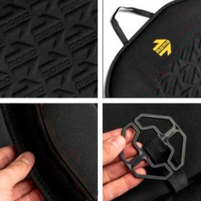 Momo Respaldo de Asiento Estilo Negro MOMLSCU50BK con Espuma Acolchada Universal 4 Momo Respaldo de Asiento Estilo Negro MOMLSCU50BK con Espuma Acolchada Universal 4
