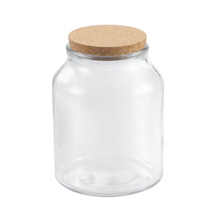 Tarro de vidrio con tapón de corcho 2900 ml - La Mediterranea (6 Unidades) 6 Tarro de vidrio con tapón de corcho 2900 ml - La Mediterranea (6 Unidades) 6