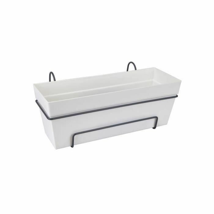 Elho Jardinera de Balcón Urban Loft Allin1 de 50 cm con Soporte para Barandilla y Sistema de Autorriego Blanco 0 Elho Jardinera de Balcón Urban Loft Allin1 de 50 cm con Soporte para Barandilla y Sistema de Autorriego Blanco 0