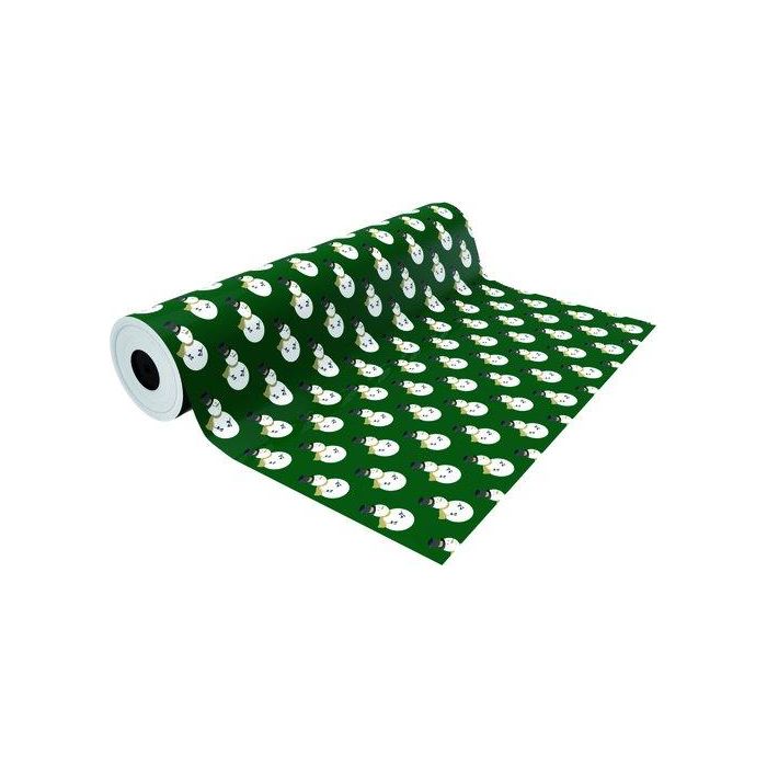 Papel De Regalo Bobina Basika 31 Cm X 80 M (2 Kg Aprox.) Navidad (Nv1701-B 31 Cm)