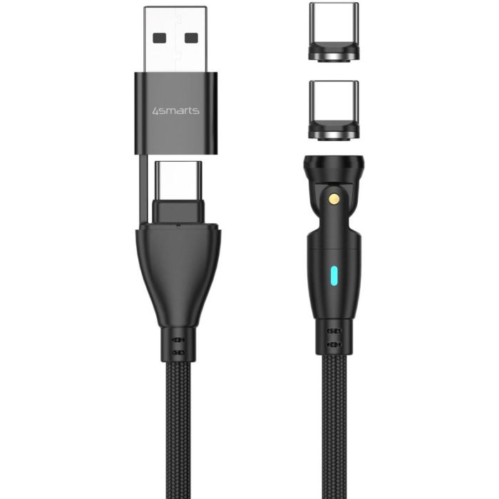 4smarts USB-C/A 540 Magnetkabel GravityCord 100W 1.8m schwarz 3 4smarts USB-C/A 540 Magnetkabel GravityCord 100W 1.8m schwarz 3
