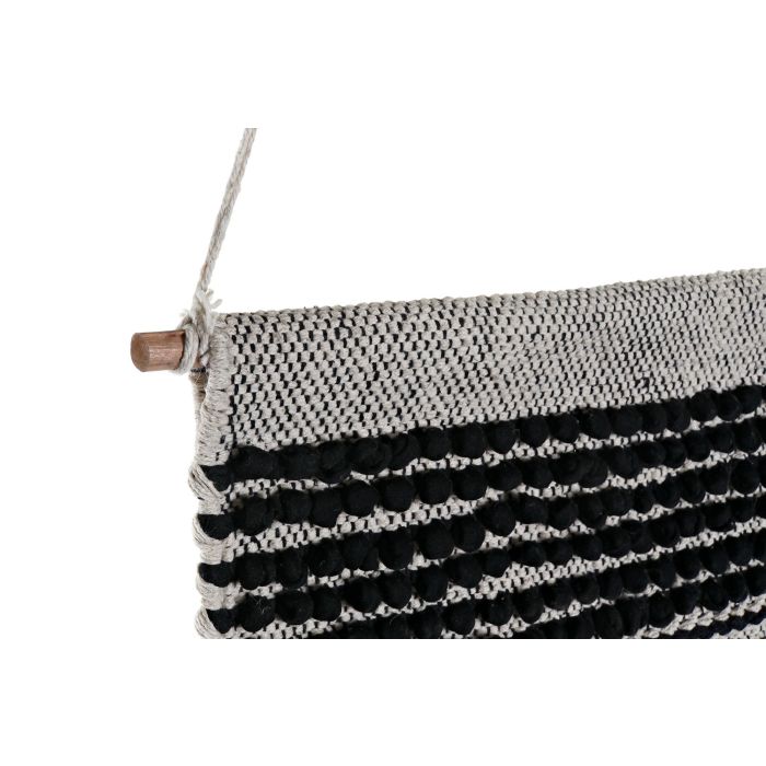 DKD Home Decor Decoración Pared Boho 1 x 61 x 45 cm Gris Oscuro Beige Algodón con Flecos (2 Unidades) 1 DKD Home Decor Decoración Pared Boho 1 x 61 x 45 cm Gris Oscuro Beige Algodón con Flecos (2 Unidades) 1