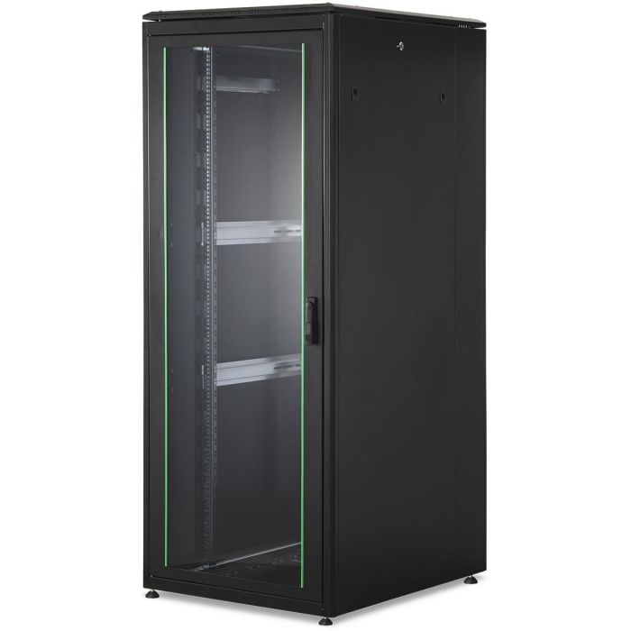 Digitus Unique Armario Rack Red 42U 2053x800x1000mm Negro, 800 kg, Puerta Cristal, Paneles Laterales