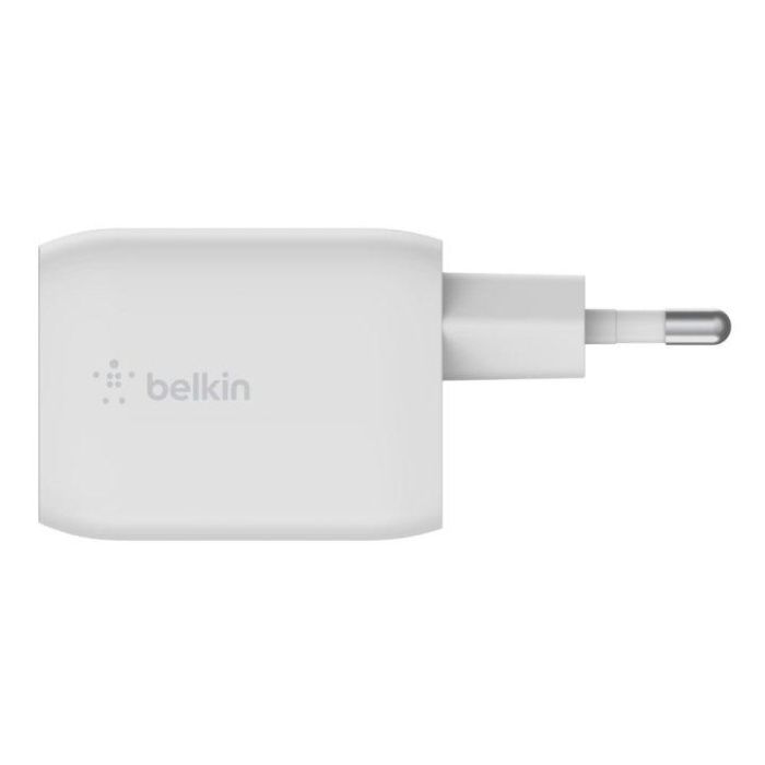 Belkin Cargador WCH013vfWH 65W GaN Boost Charge Pro, Blanco, 2 Puertos USB-C, Carga Rápida para Portátil y Móvil 3