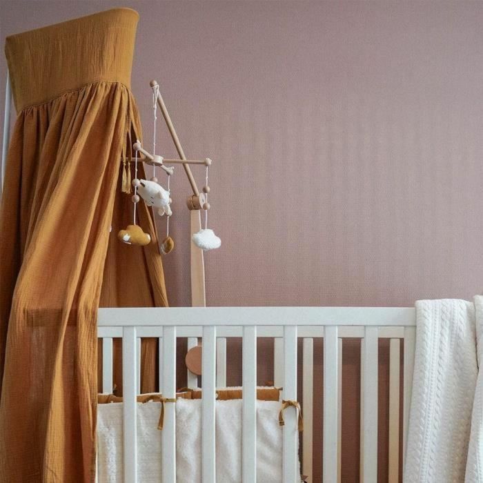 DOMIVA DOM1735259746088 Dosel de cama Caramelo - Gasa de algodón 2