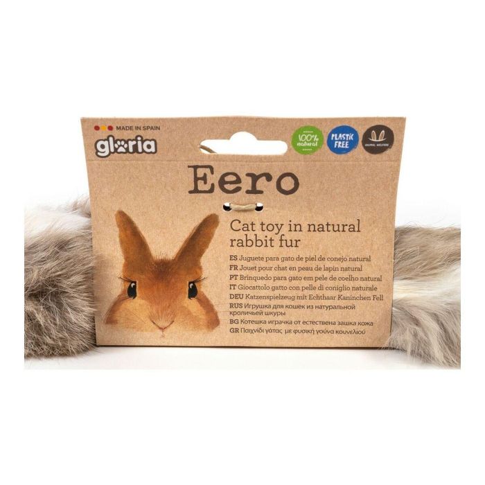 Gloria Cojín Juguete Pequeño para Gato Piel Conejo Natural 100% Sostenible Activa Instintos Caza Fabricado en España 24x7 cm 2 Gloria Cojín Juguete Pequeño para Gato Piel Conejo Natural 100% Sostenible Activa Instintos Caza Fabricado en España 24x7 cm 2