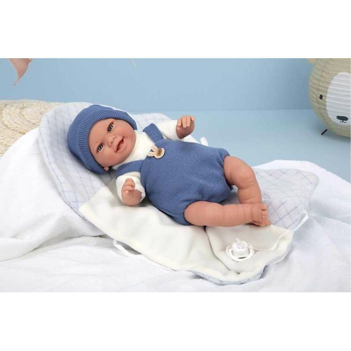 Muñeca elegance 35 cm babyto azul c/manta (muñeco de peso) 2 Muñeca elegance 35 cm babyto azul c/manta (muñeco de peso) 2