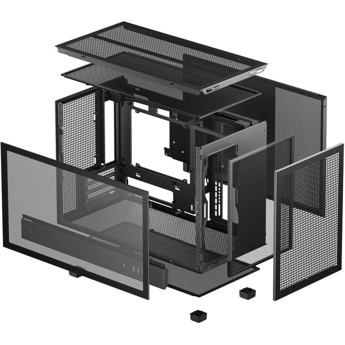 DeepCool CH260 Micro Torre PC Negra para Placas micro ATX, Mini-ATX, Mini-ITX con Ventana Lateral 10
