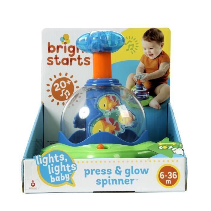 BRIGHT STARTS Musical Star Toy Press & Glow Spinner 1 BRIGHT STARTS Musical Star Toy Press & Glow Spinner 1