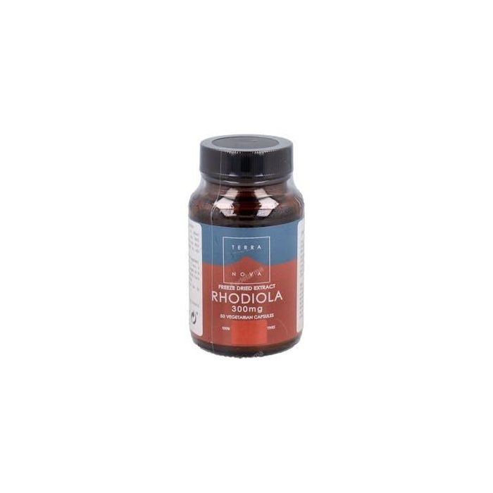 TERRANOVA Rhodiola rosea 300 mg, con 3% de rosavinas y 1% de salidrósidos, 50 cápsulas vegetales para adultos