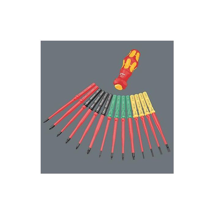 Wera 05006640001 Juego Destornilladores Kraftform Kompakt Turbo i 1 TIE, 16 piezas, con funda de transporte 6
