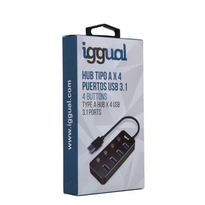 Hub USB iggual IGG318478 1 Hub USB iggual IGG318478 1