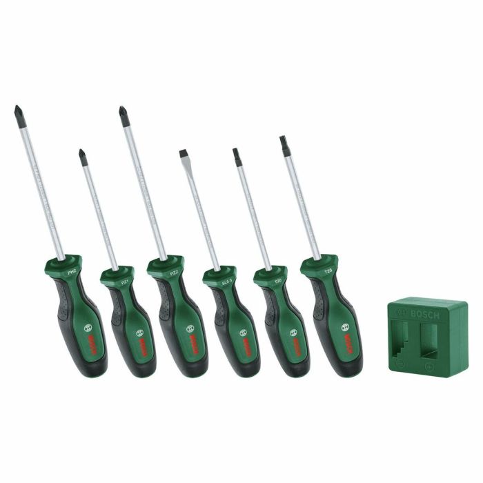 Bosch BOS4053423250107 Juego de 6 destornilladores Premium con magnetizador y desmagnetizador en acero extraduro S2 0 Bosch BOS4053423250107 Juego de 6 destornilladores Premium con magnetizador y desmagnetizador en acero extraduro S2 0