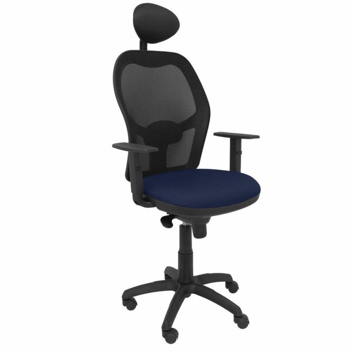 Silla de Oficina con Cabecero Jorquera P&C ALI200C Azul Azul marino