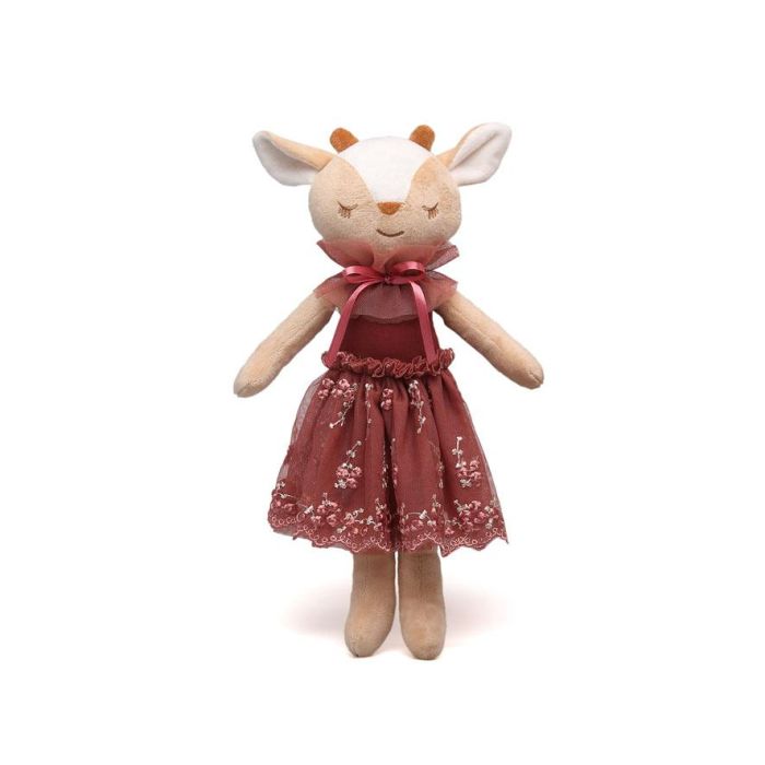 KioKids Muñeca de Trapo Ciervo Suave Juguete Niños +10 Meses Multicolor Poliéster 1 KioKids Muñeca de Trapo Ciervo Suave Juguete Niños +10 Meses Multicolor Poliéster 1