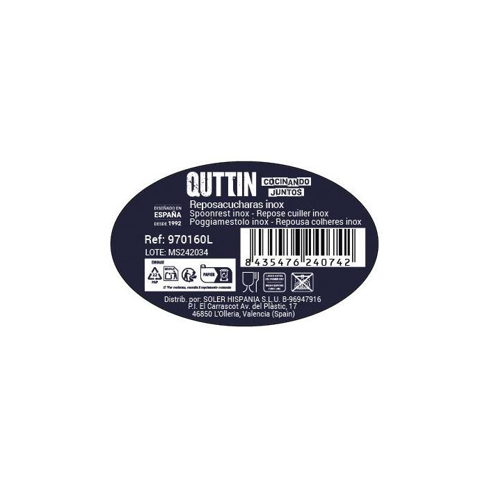 Quttin Reposacucharas Light 19.5 x 7.6 cm (36 Unidades) 3 Quttin Reposacucharas Light 19.5 x 7.6 cm (36 Unidades) 3
