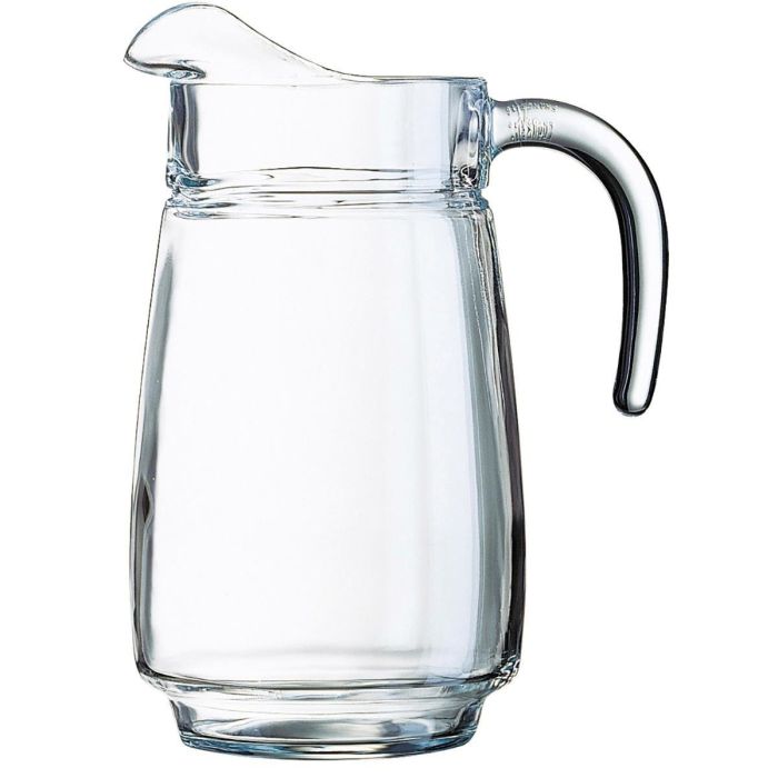 Luminarc Jarra de Agua Tivoli de Vidrio 2,3 L Transparente - 1 Pieza, Acabado Brillo, Fabricada en Francia, Apta Lavavajillas y Frigorífico