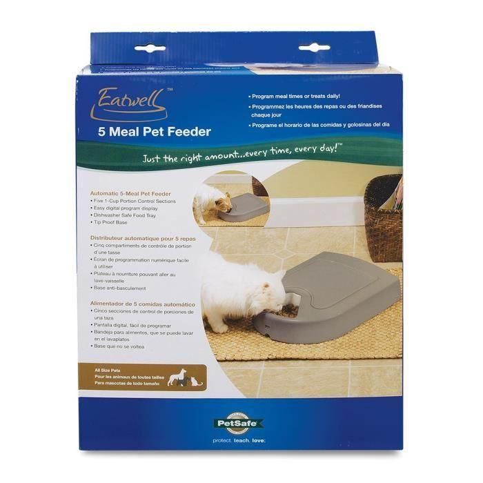 Eatvell Pfd11-13707 5 Máquina expendedora de comidas automática para pollos, conejos, perros, pájaros, peces y reptiles 2 Eatvell Pfd11-13707 5 Máquina expendedora de comidas automática para pollos, conejos, perros, pájaros, peces y reptiles 2