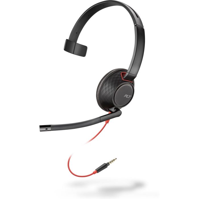Blackwire 5210 Monaural Teams Auriculares con Cable 3.5mm para PC/Mac/Teléfono