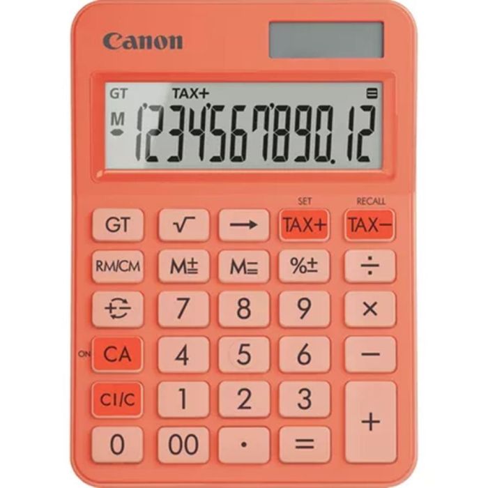 Canon LS-125KB Calculadora de Sobremesa 12 Dígitos, Funciones Científicas y Financieras, Color Naranja