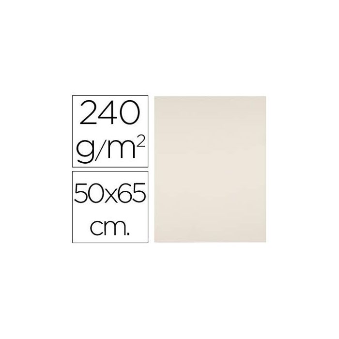 Cartulina Liderpapel 50x65 cm 240 gr-M2 Crema Paquete De 25 Hojas