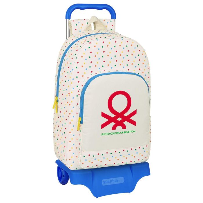 Mochila Escolar con Ruedas Benetton Topitos (30 x 46 x 14 cm) Mochila Escolar con Ruedas Benetton Topitos (30 x 46 x 14 cm)
