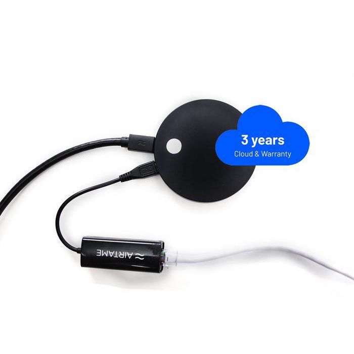 Airtame AT-DG2 Dispositivo Inalámbrico para Compartir Pantalla, Cartelería Digital y Gestión Remota, Wi-Fi Dual Band, HDMI, USB-C, 3 años de Licencia Core 4