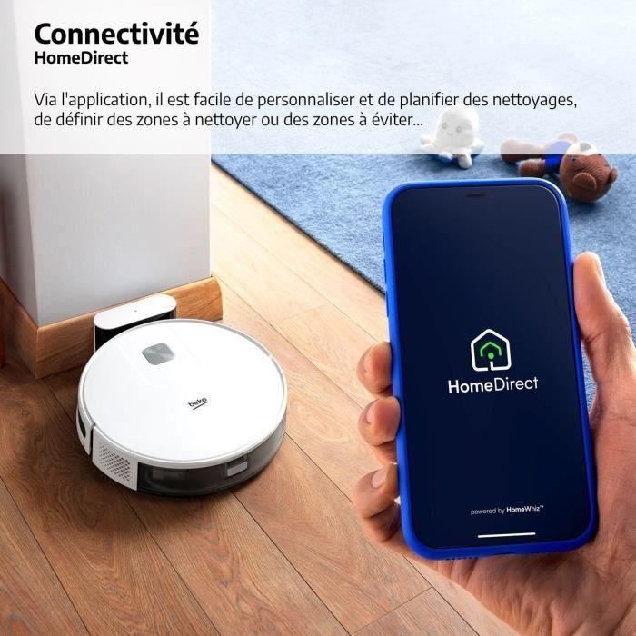 BEKO VRR60314VW - Robot Aspirador Conectado 2 en 1 - Autonomía 150 minutos - 2000 pa - Blanco 2 BEKO VRR60314VW - Robot Aspirador Conectado 2 en 1 - Autonomía 150 minutos - 2000 pa - Blanco 2