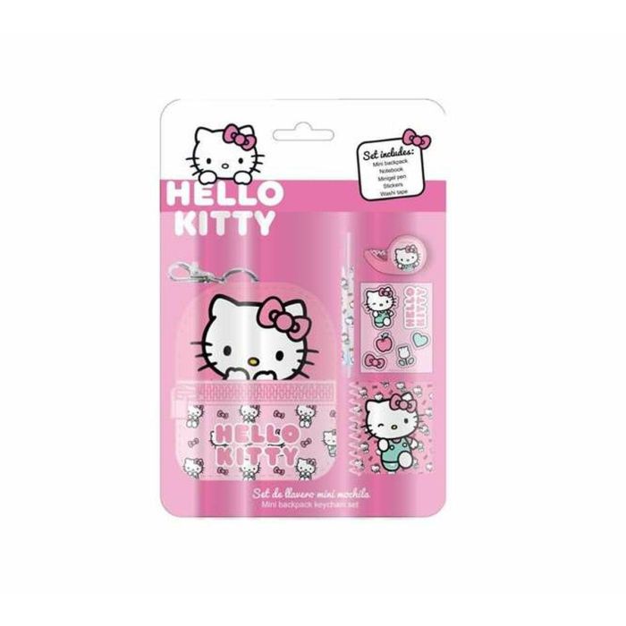 Cerdá Hello Kitty Set de papelería minimochila 19.5x22.5x4.5cm Multicolor Edad +3 años 1 Cerdá Hello Kitty Set de papelería minimochila 19.5x22.5x4.5cm Multicolor Edad +3 años 1
