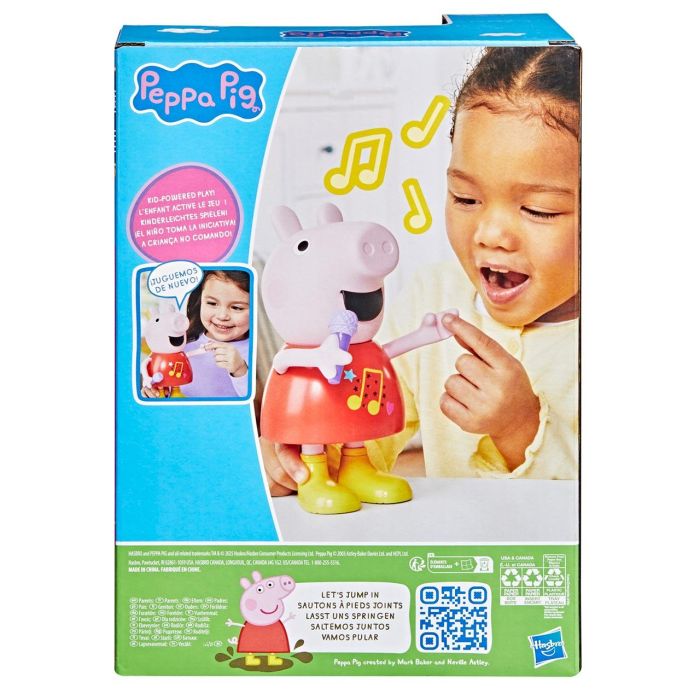 Hasbro Muñeca Peppa Pig Musical Interactiva, Habla y Canta, Más de 50 Sonidos, 20 cm, con Micrófono Doble Modo 5 Hasbro Muñeca Peppa Pig Musical Interactiva, Habla y Canta, Más de 50 Sonidos, 20 cm, con Micrófono Doble Modo 5