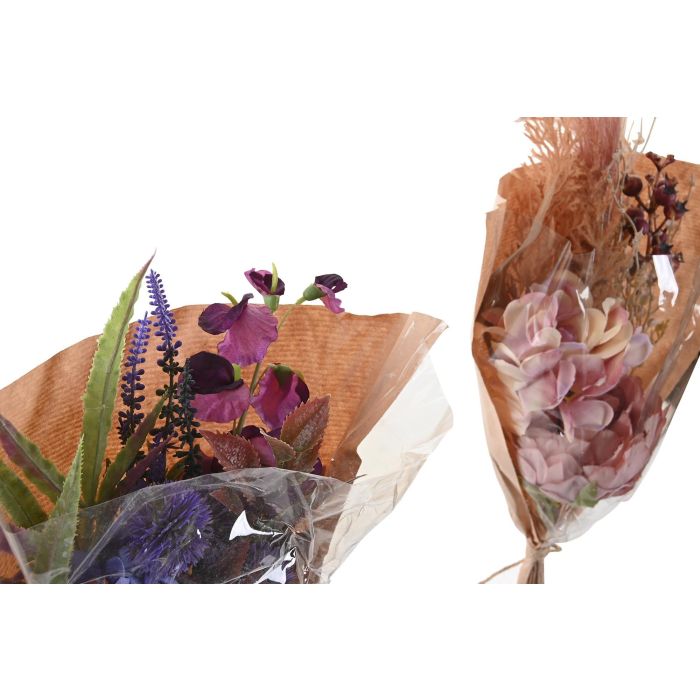 DKD Home Decor Ramo Lila Rosa 20 x 45 x 20 cm (12 Unidades) 1