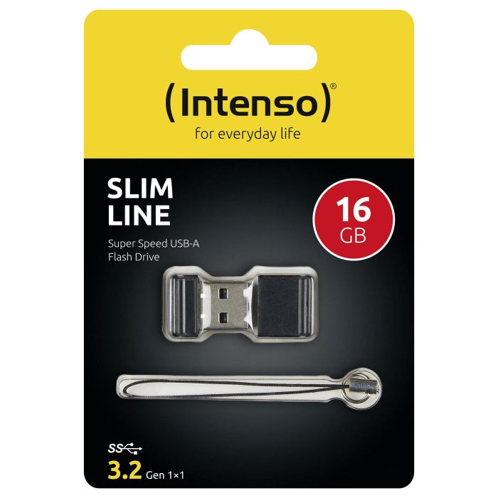 Memoria USB INTENSO Slim Line 16 GB Negro 5
