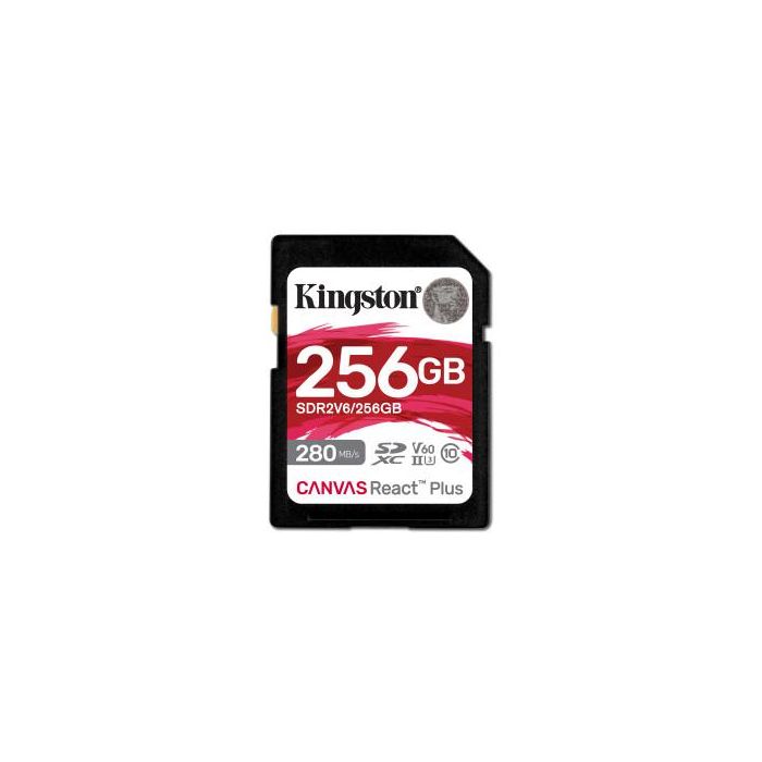 Kingston Technology Canvas React Plus 256 GB SDXC UHS-II Clase 10