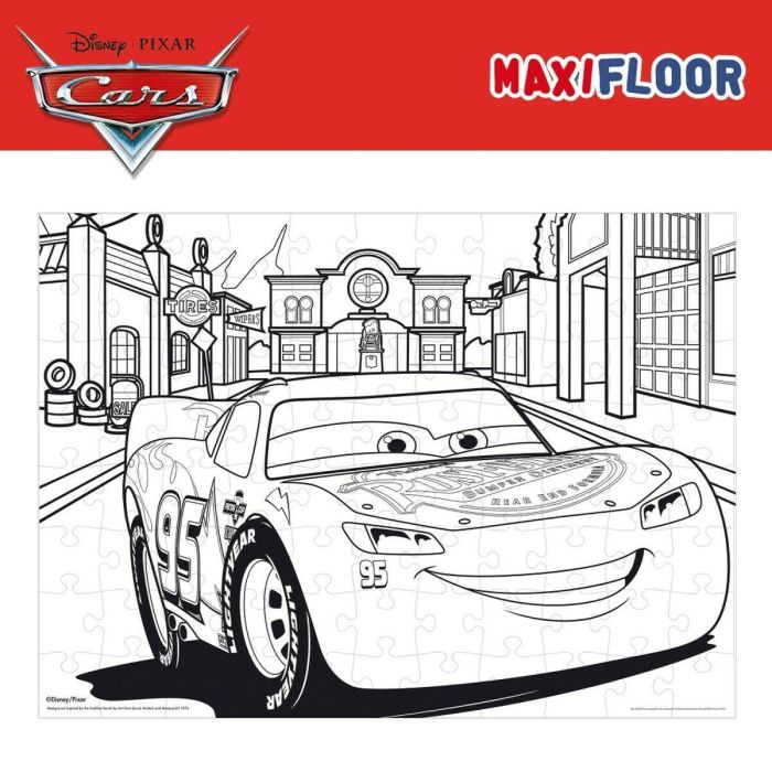 Puzzle Infantil Cars Doble cara 108 Piezas 70 x 1,5 x 50 cm (6 Unidades) 4