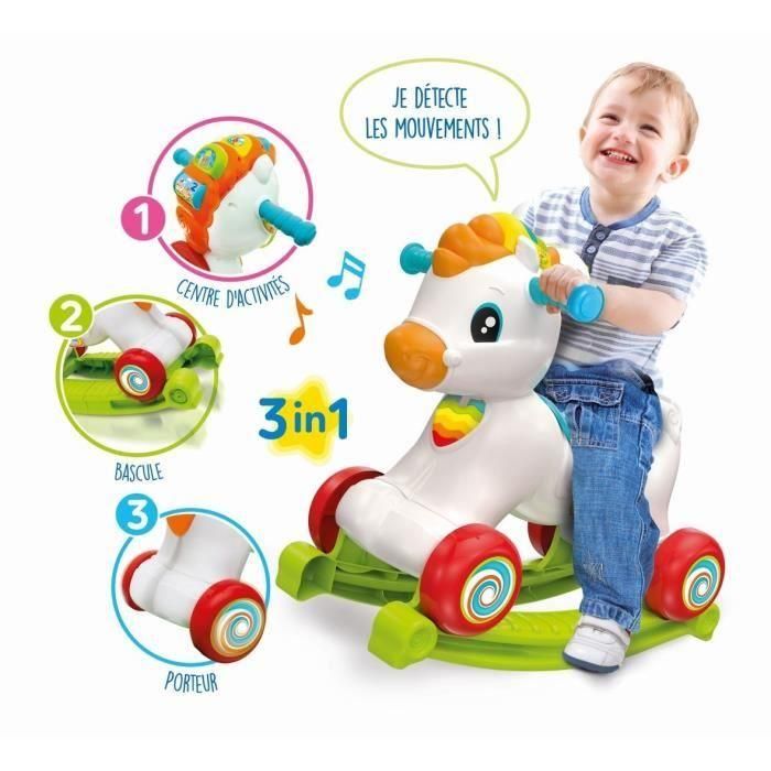 Clementoni CLE52782 Caballito de Juguete con Ruedas, Melena Interactiva y Botones, Ideal para Niños a partir de 1 Año 1 Clementoni CLE52782 Caballito de Juguete con Ruedas, Melena Interactiva y Botones, Ideal para Niños a partir de 1 Año 1