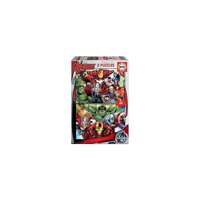 Puzzle 2x48 piezas avengers 3